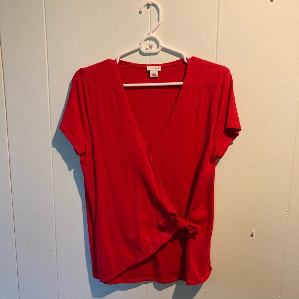 J Crew Red Top